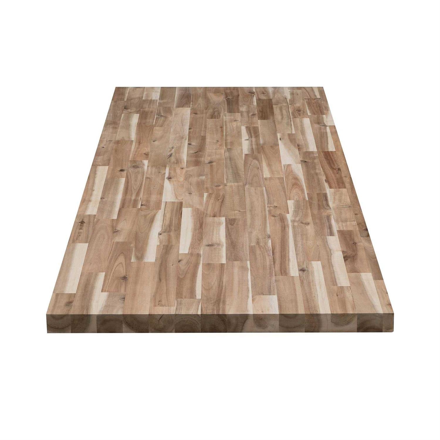 Natural Straight Butcher Block Acacia Countertop W52418