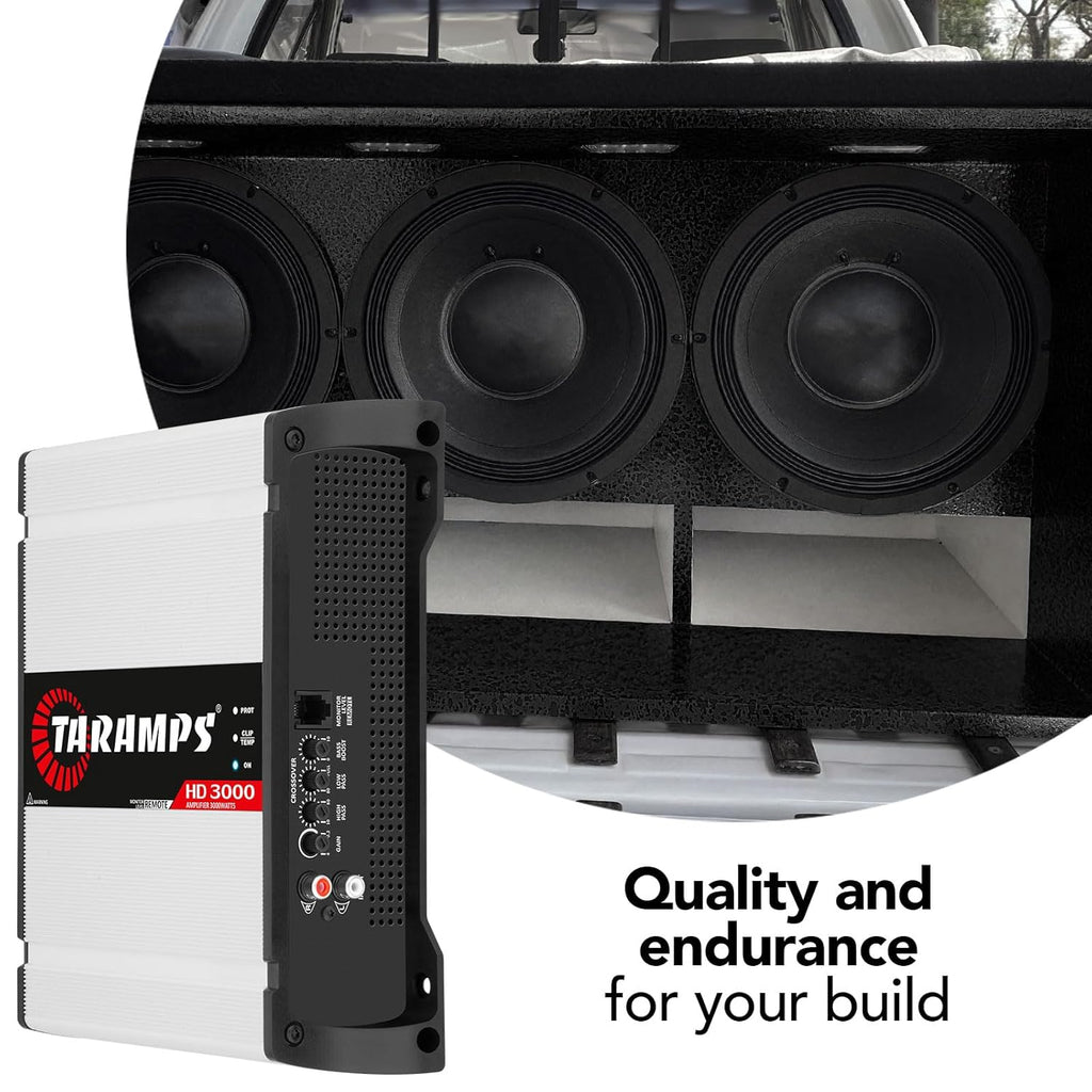 White 3000 Watts RMS 1 Channel Car Audio Amplifier T48828