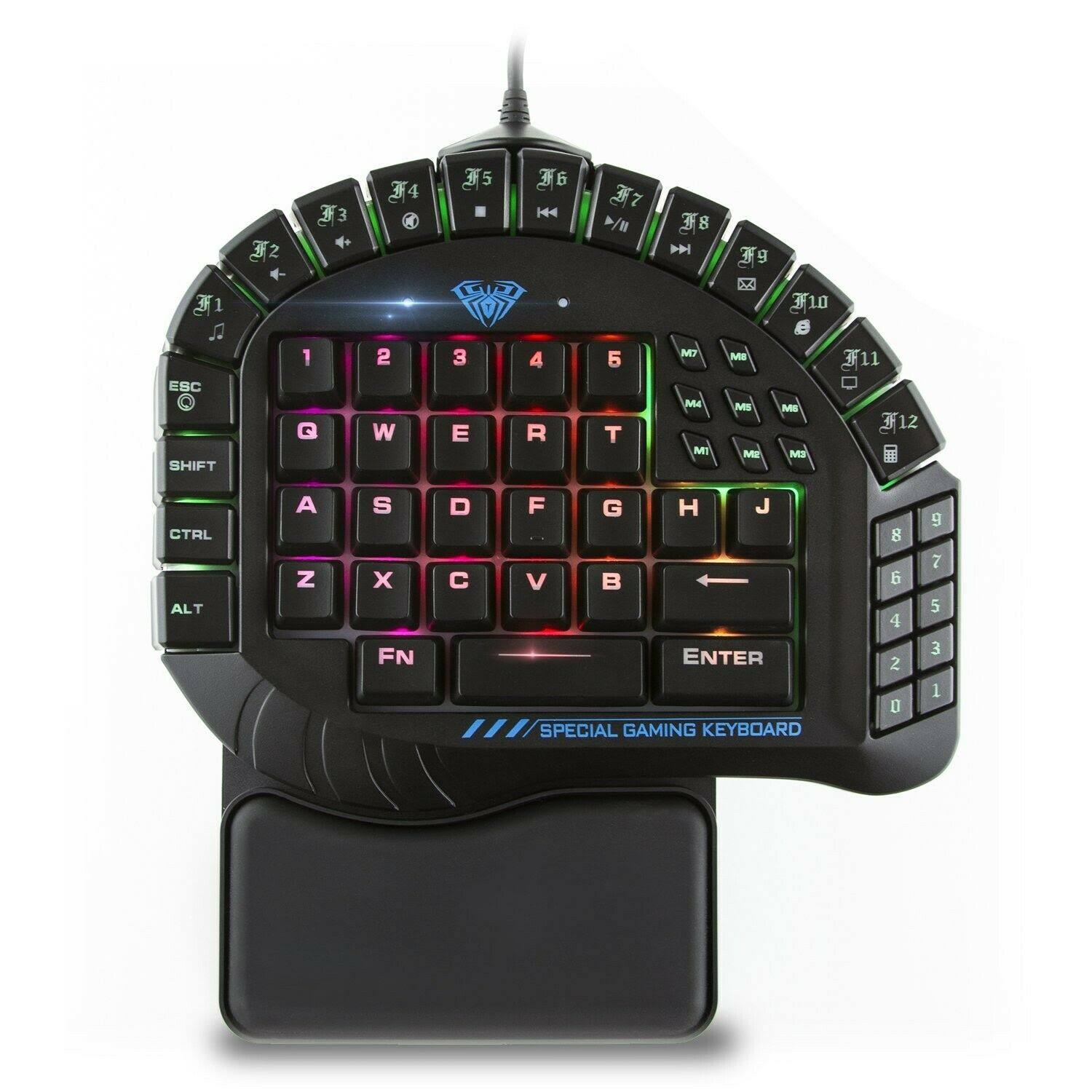 One-Hand Gaming Keyboard Mechanical RGB Backlight D4703