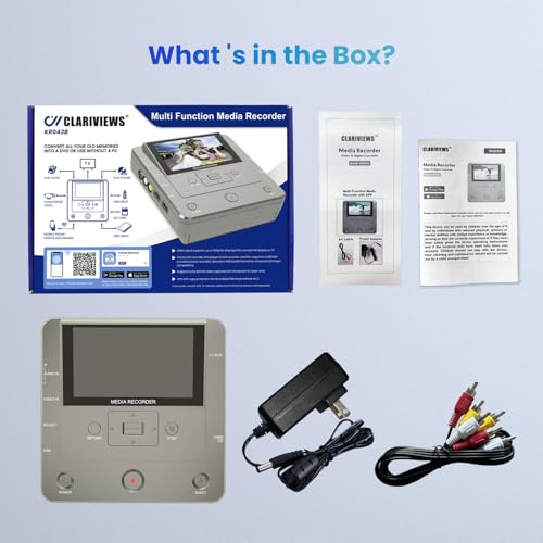 VHS to DVD Recorder with 10 DVDs & AV Cable I579