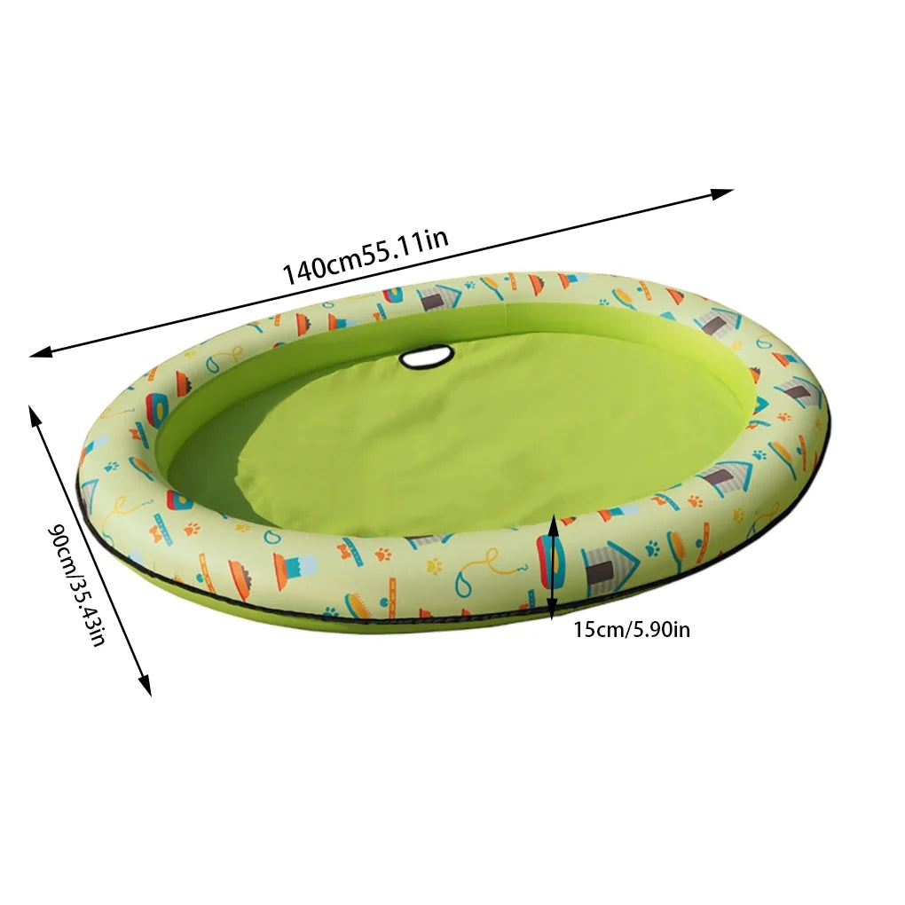 Inflatable PVC Pet Swimming Pool Raft with Printing Pattern C111