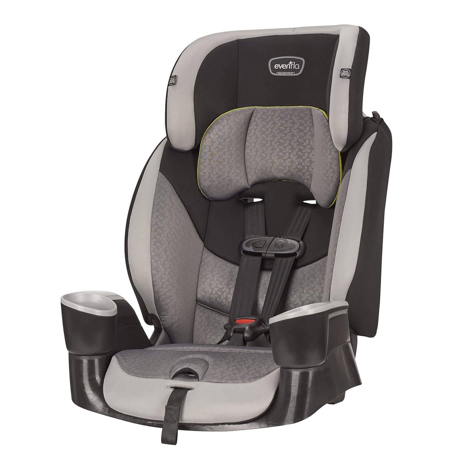 Granite Gray Polyester Highback Booster Car Seat J276928