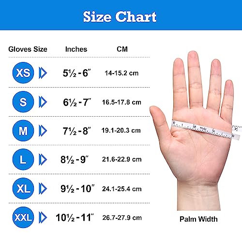 Disposable Nitrile Gloves 6 mil Blue Heavy Duty Latex Free S35108
