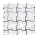 Polished Marble Basketweave Mosaic Tile Z760619