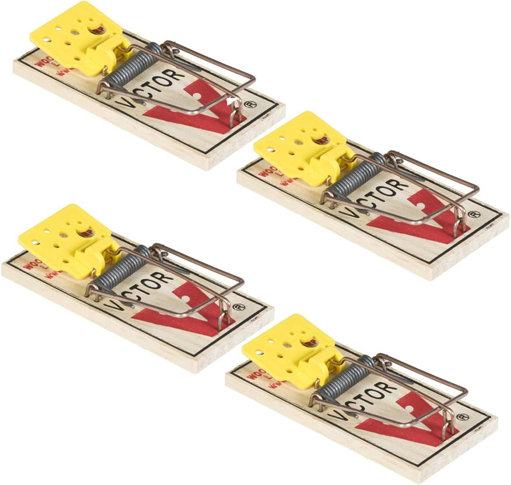 4 Pack Wooden Mouse Trap P585