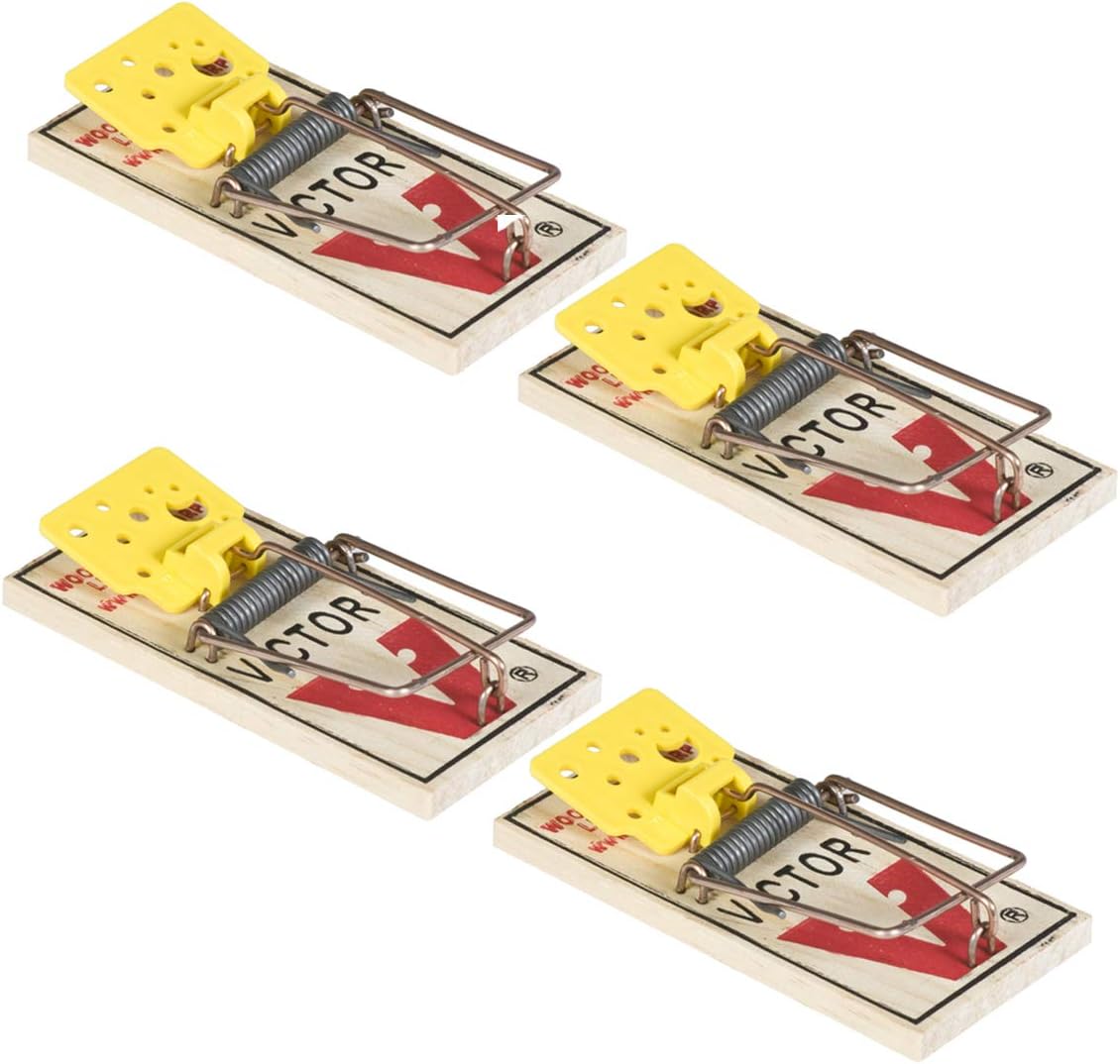 4 Pack Wooden Mouse Trap P585