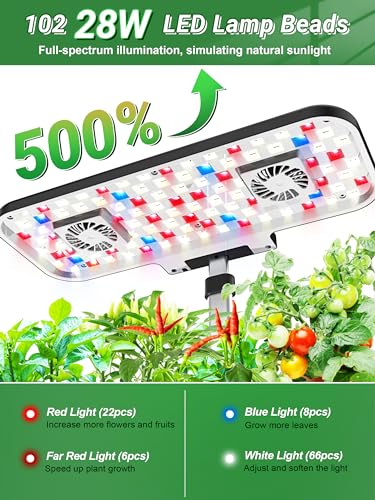 17 Pods Indoor Garden with Full-Spectrum Grow Lights W841232