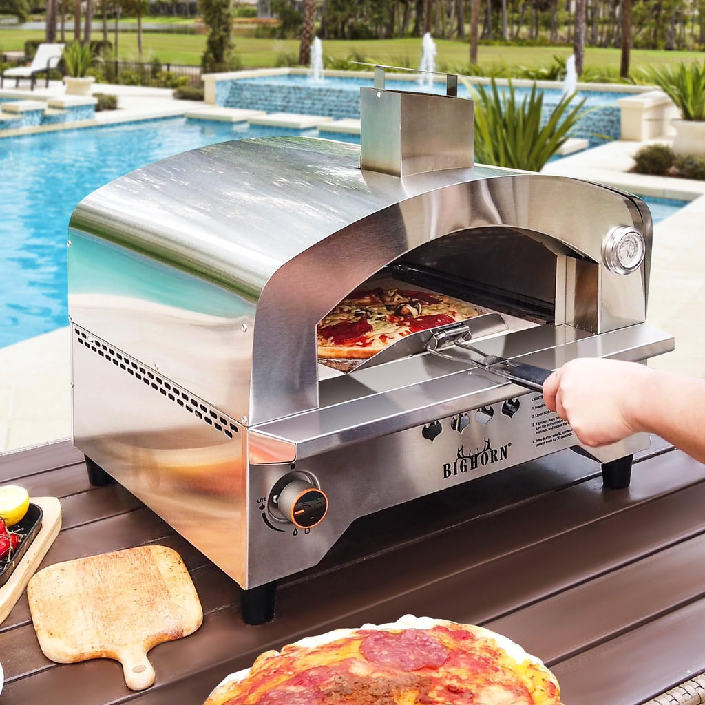 Gas Pizza Oven with 13 inch Pizza Stone T9404