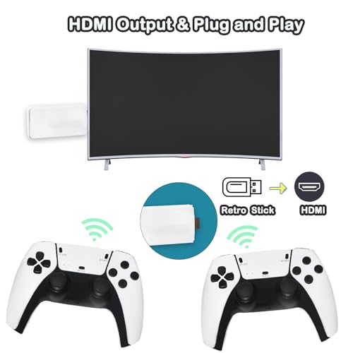 Retro Game Console with Dual Controllers Y72064
