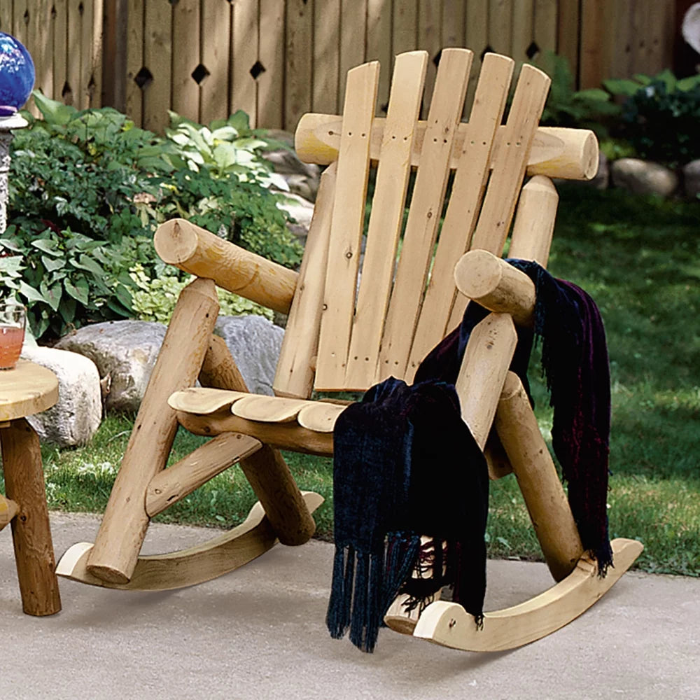 Cedar Log Rocking Chair M43151