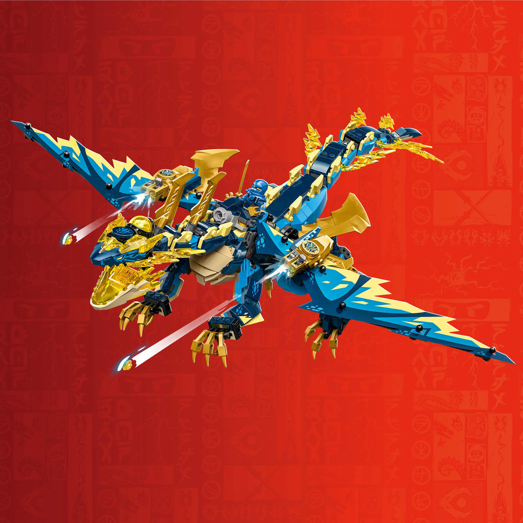 LEGO Building Toy Set with Dragon, Mech, Ninja Flyer and 6 Minifigures T681