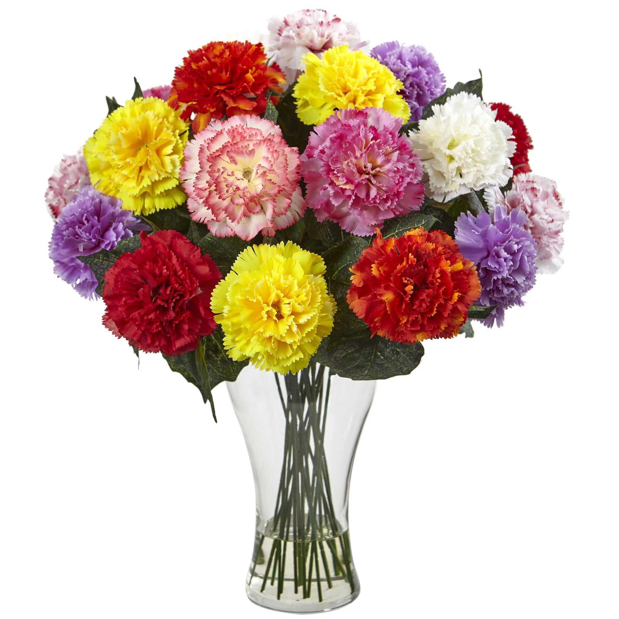 Orange Carnation Arrangement with Vase L54952