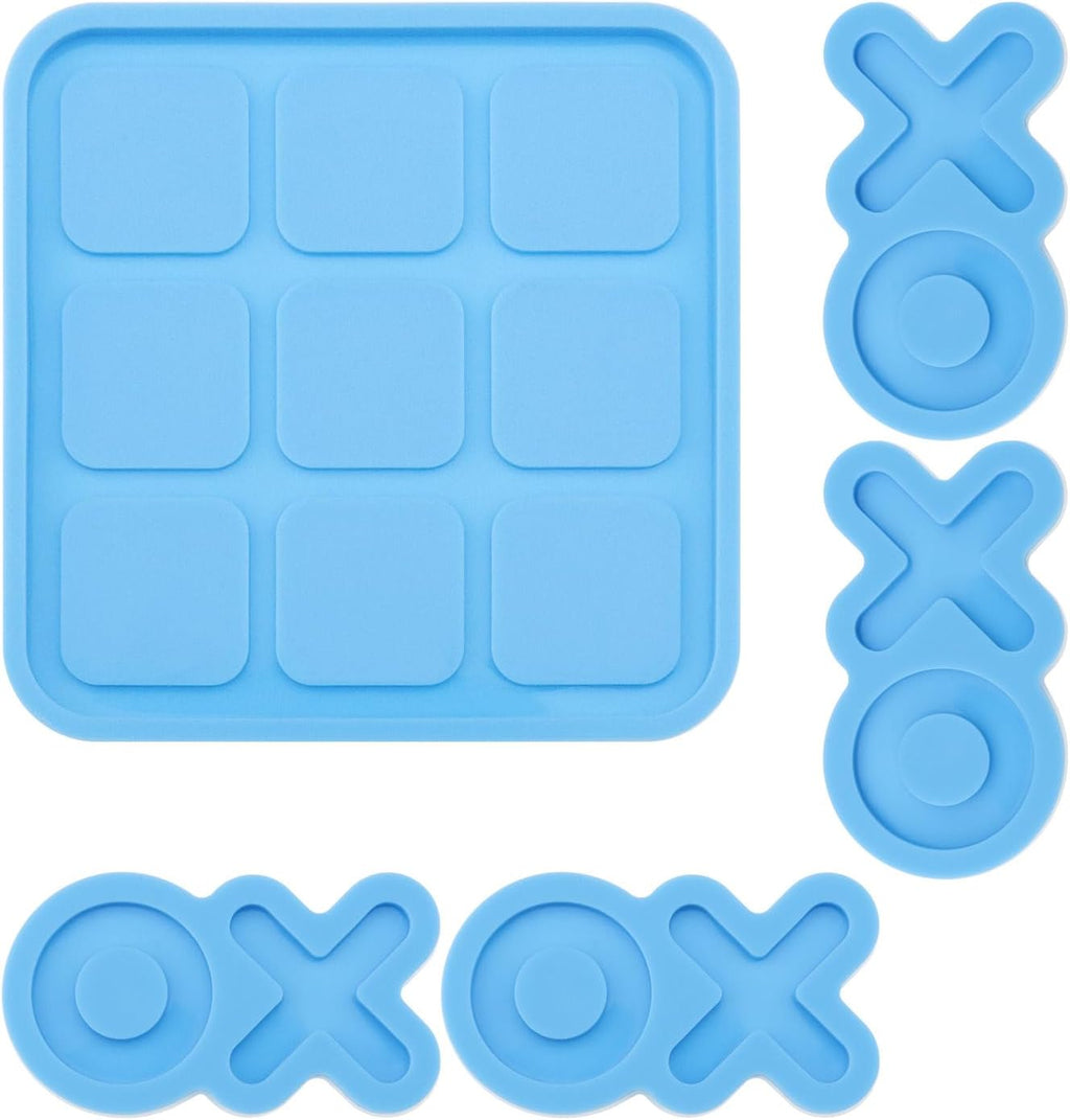 5Pcs Blue Silicone Moulds for Board Game U616