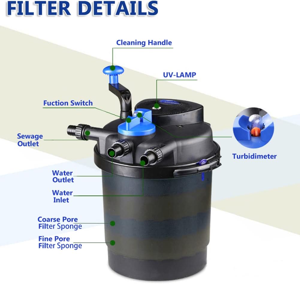 Pond Pressure Filter 1600 Gallons J306