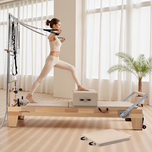 Oak Wood Pilates Reformer Machine V3455