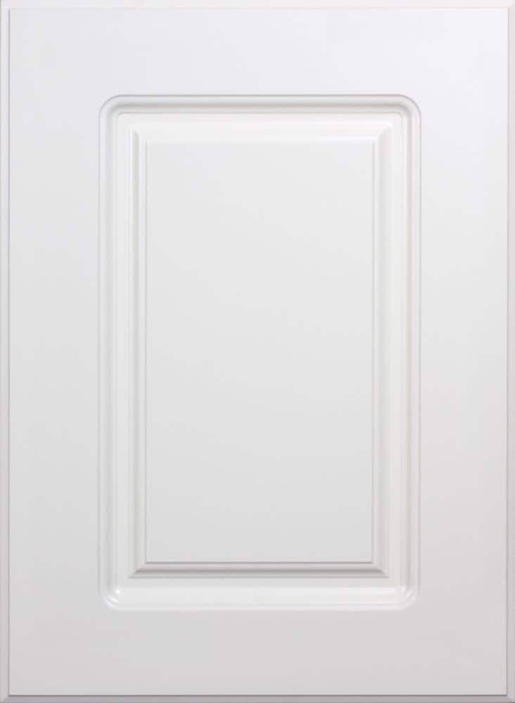White Raised Square Panel Kitchen Cabinet Door X96284