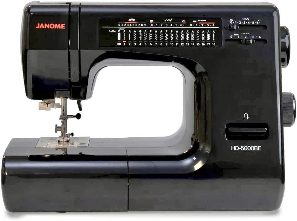 Heavy-Duty Sewing Machine with Aluminum Body, 18 Stitches, Free Arm, Built-In Needle Threader A68289