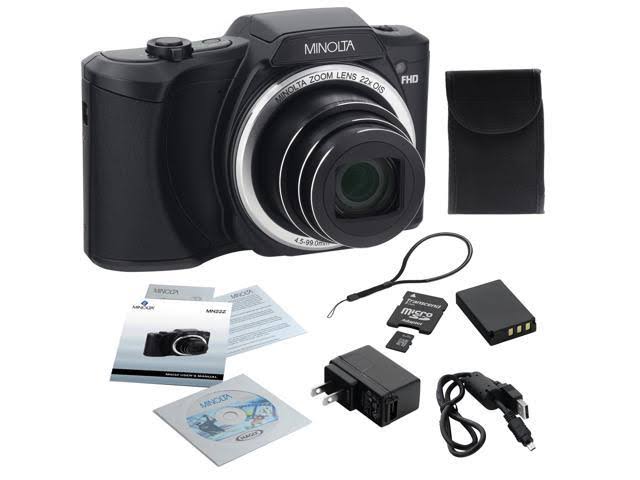 20.0-Megapixel 1080p Full HD Wi-Fi Digital Camera with 22x Zoom (Black) E77245