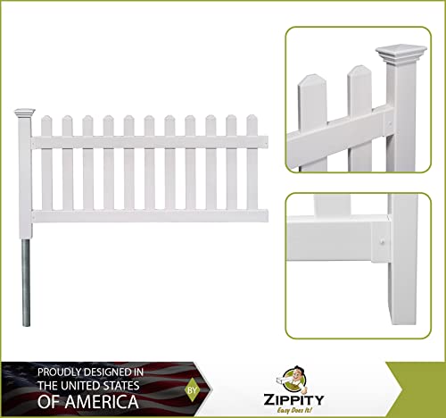 White 36"H x 72"W No Dig Fence Q875687