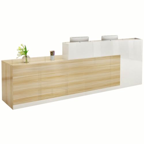 Wooden Reception Desk With Lockable Drawers J75077