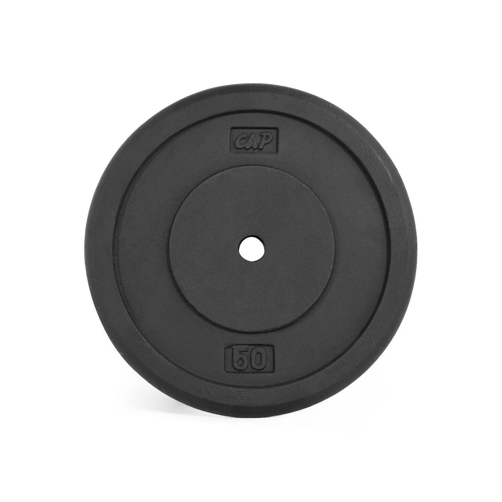 Black 50-Pound Free Weight Plate Y447