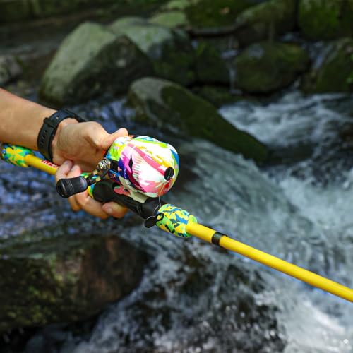 Light Weight Fishing Rod and Reel Combo with Spincast Reel Tackle Bag Lures G791