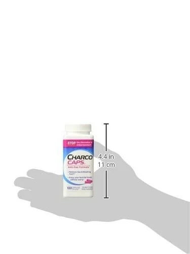 Charcocaps Dietary Supplement Anti-Gas Formula Y488341