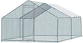 13 x 10 ft Large Metal Chicken Coop with Waterproof Cover O768447