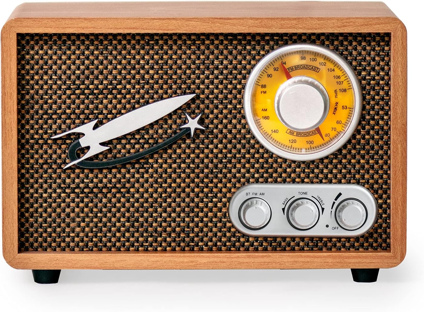 Vintage Wood Radio AM FM with Bluetooth P50012