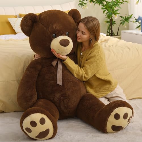 6ft Stuffed Teddy Bear with Red Heart S1468