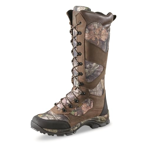 16" Leather Waterproof Snake Boots B580