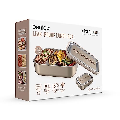 Leak-Proof Lunch Box, Microwave-Safe, Oven-Safe, Bento-Style Container with Removable Divider, Airtight Lid (Carbon Black) Z163