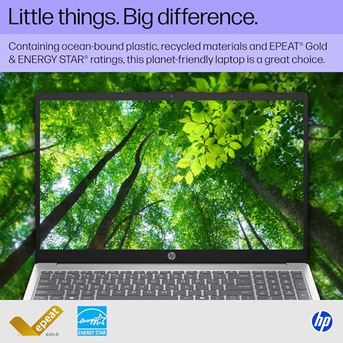 15.6 inch Laptop, HD Touchscreen Display, AMD Ryzen 3 7320U, 8 GB RAM, 256 GB SSD, AMD Radeon Graphics, Windows 11 Home, Natural Silver W63622