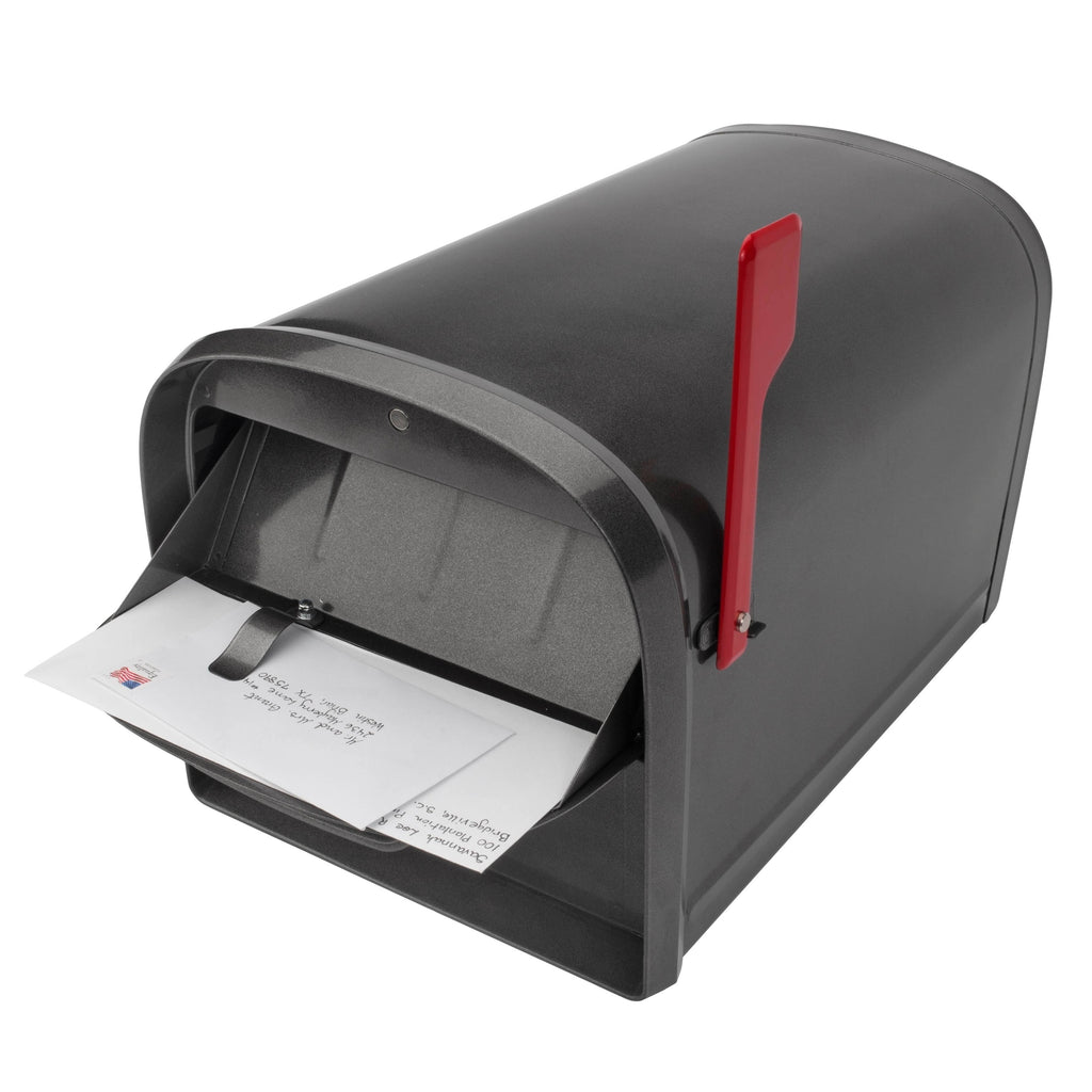Post Mount Locking Mailbox (Black) A975
