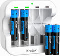 AAA Rechargeable Lithium Batteries, 4 pack 1.5V 1100mWh Li-ion Triple A Batteries with Fast Battery Charger N88062