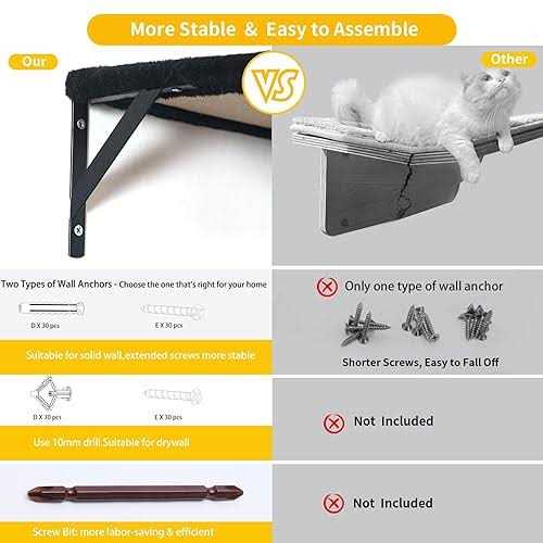 5pcs Wooden Cat Wall Shelves and Scratcher F3562