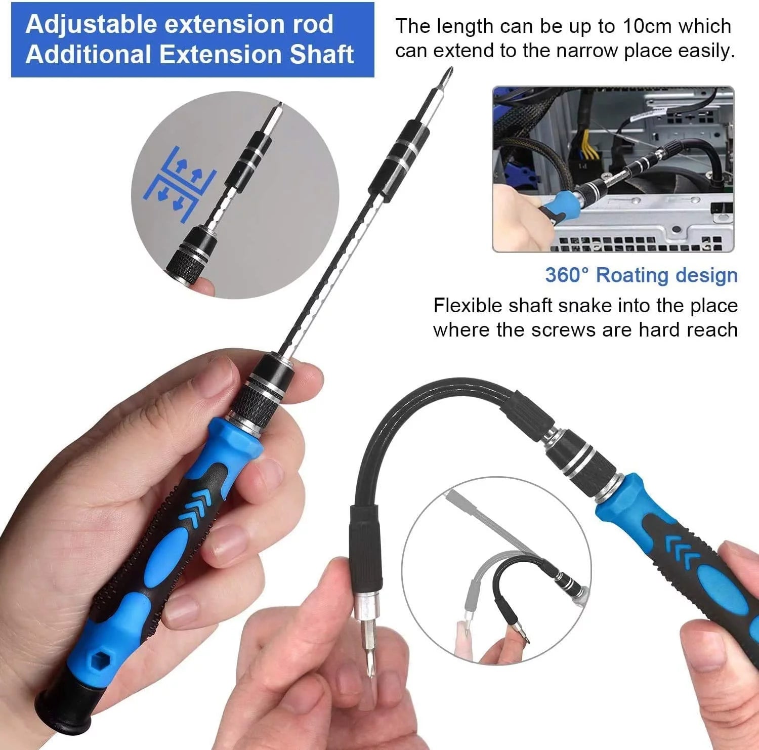 155 in 1 Precision Screwdriver Set Blue E171537