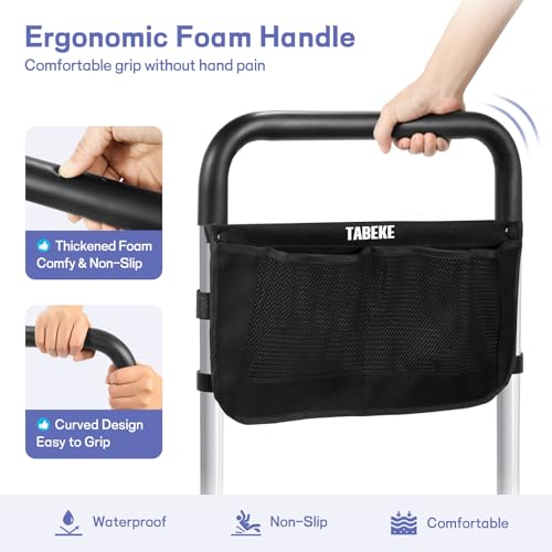 Adjustable Bed Assist Rails with Foam Handle & Double Side Storage Bag B64645