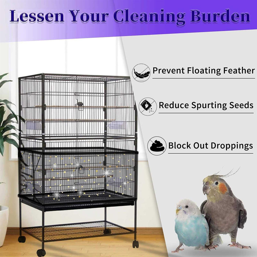 Large Bird Cage Cover Adjustable Nylon Mesh Net Y2768
