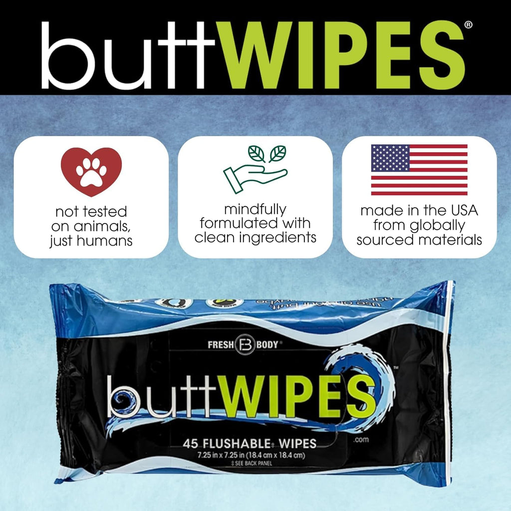 Flushable Wipes (1 Pack, 45 wipes) Q288572
