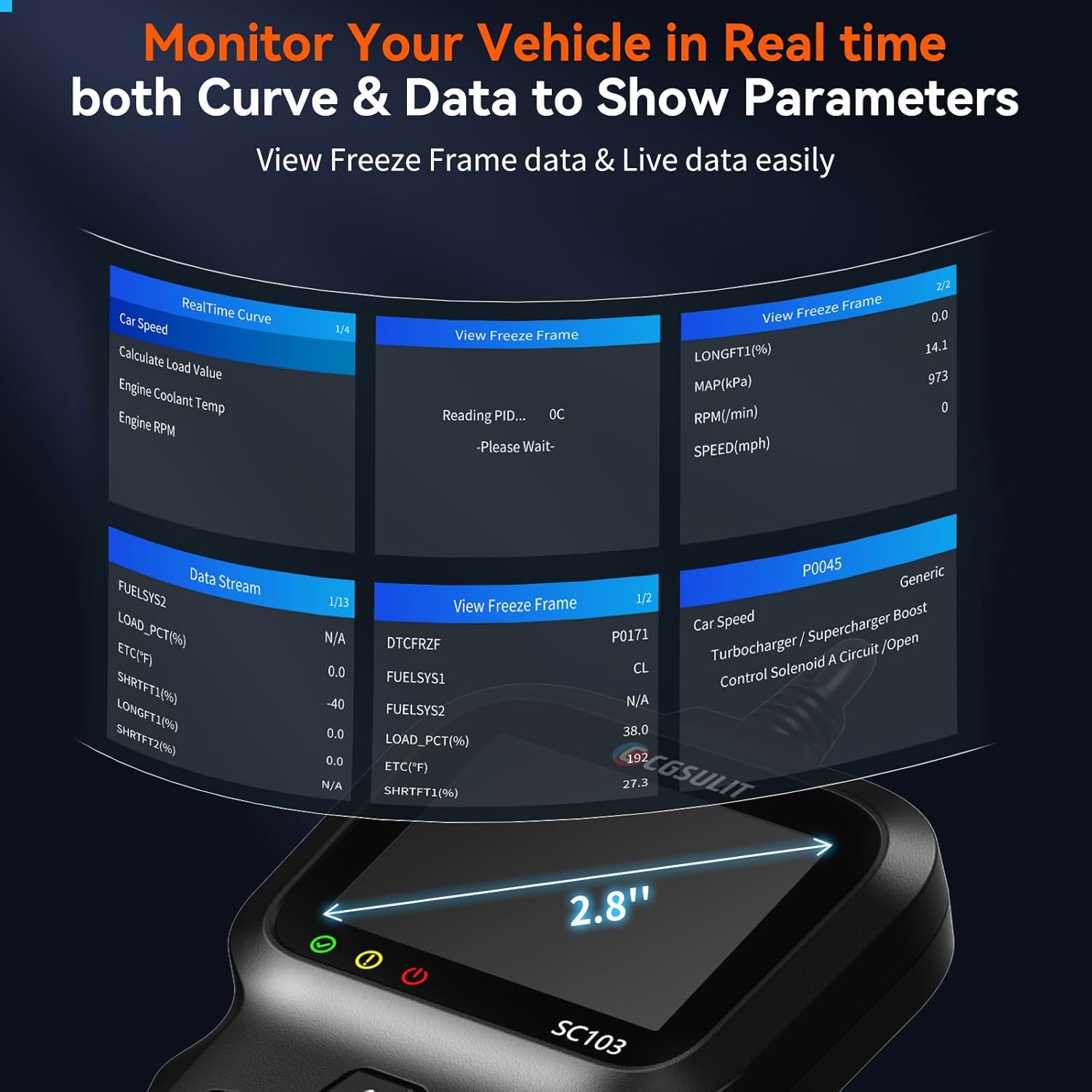 OBD2 Scanner Car Code Reader Scan Tool Z782466