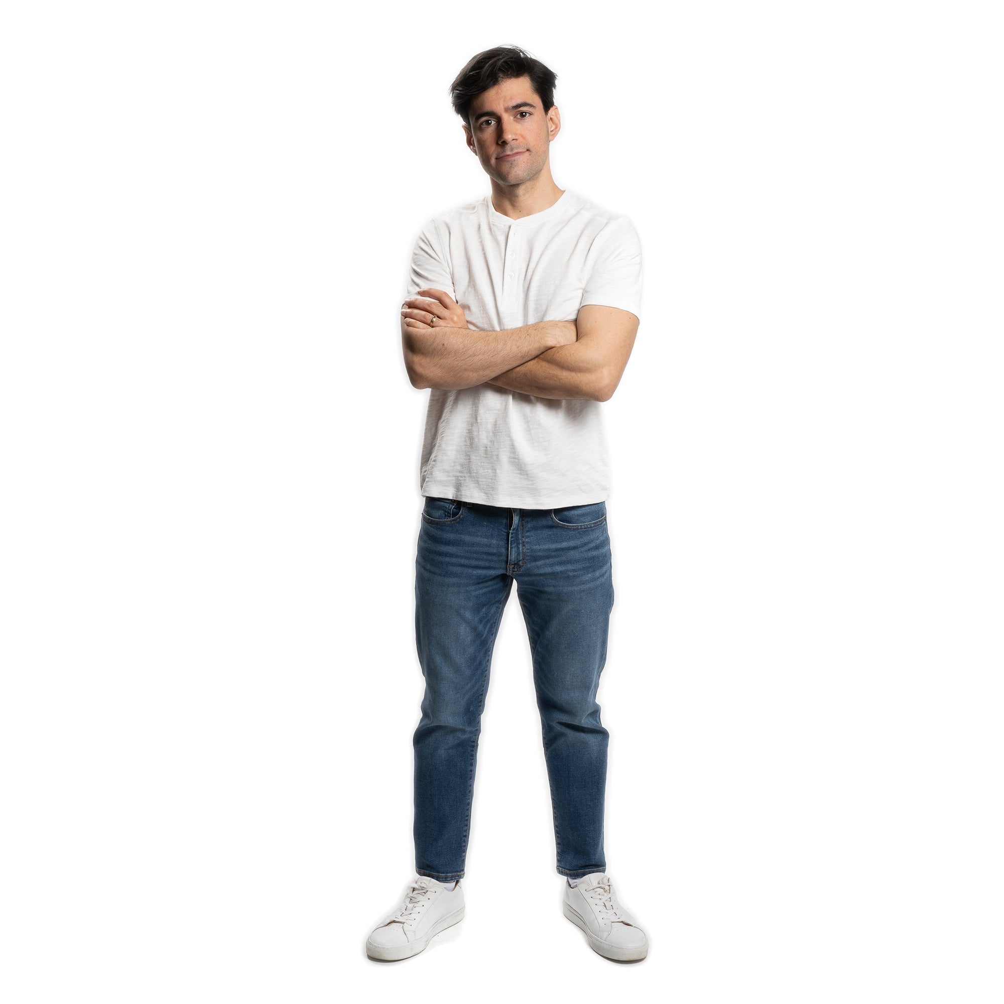 Henley Shirt Short Sleeve - White