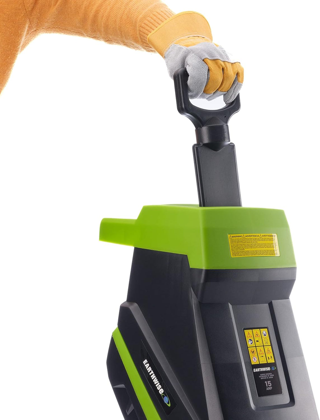 15-Amp Electric Corded Chipper/Shredder with Collection Bag E264844