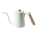 White Stainless Gooseneck Tea Kettle C7387