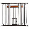 Black Extra Tall Gate with Small Pet Door L928114