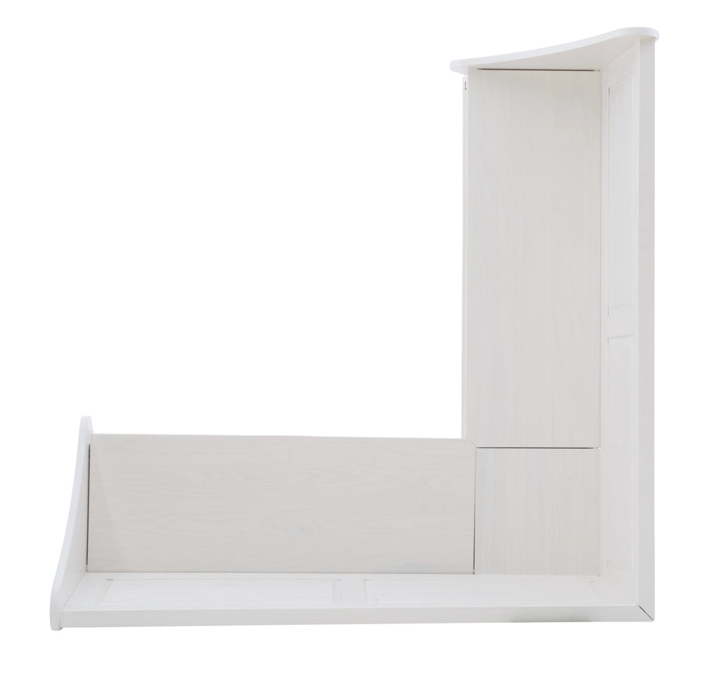 White Wood Corner Dining Bench with Storage, Seats 4 B811