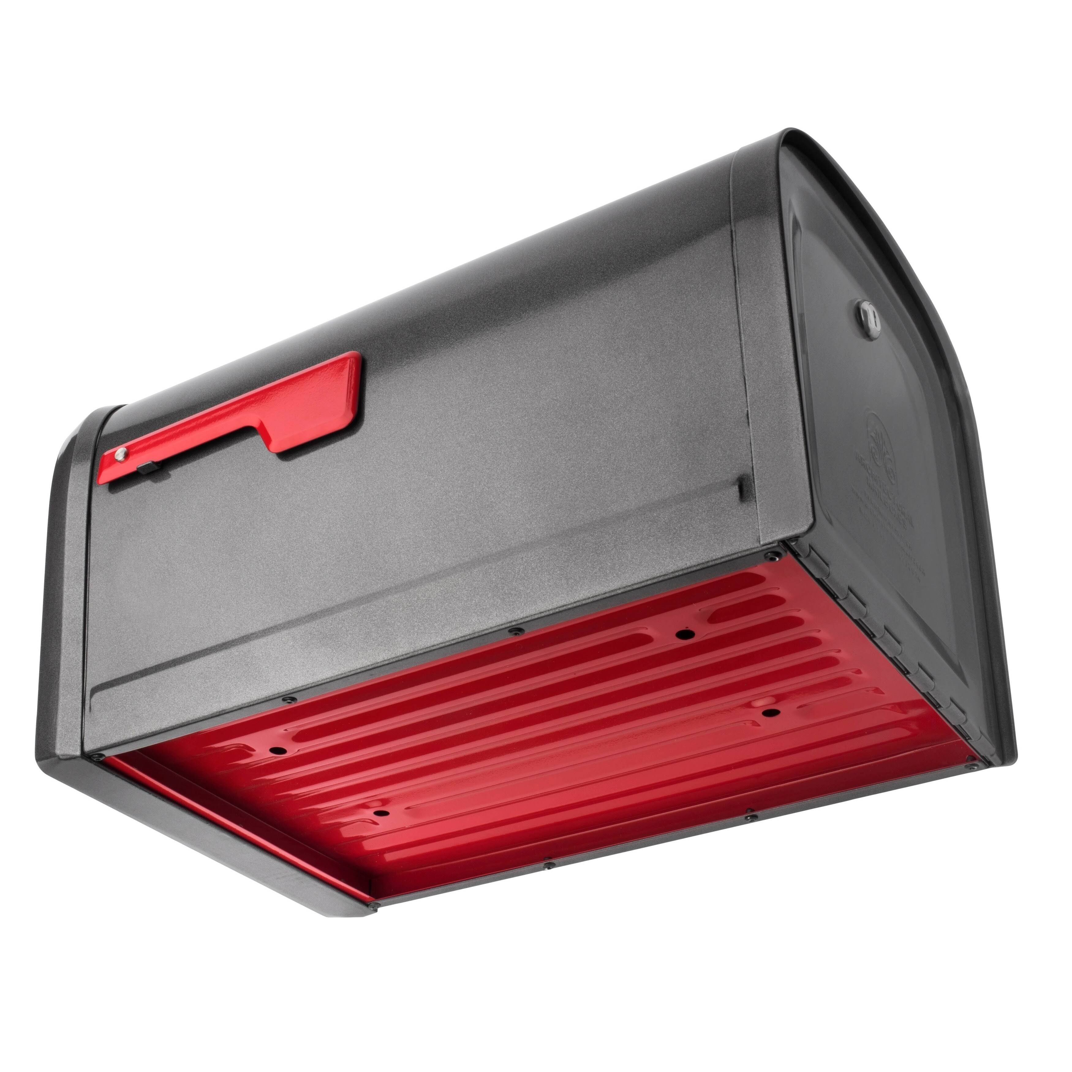 Post Mount Locking Mailbox (Black) A975