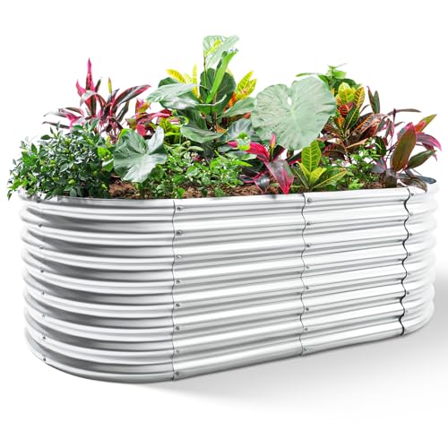 8×4×2 ft Galvanized Raised Garden Bed Kit A900005