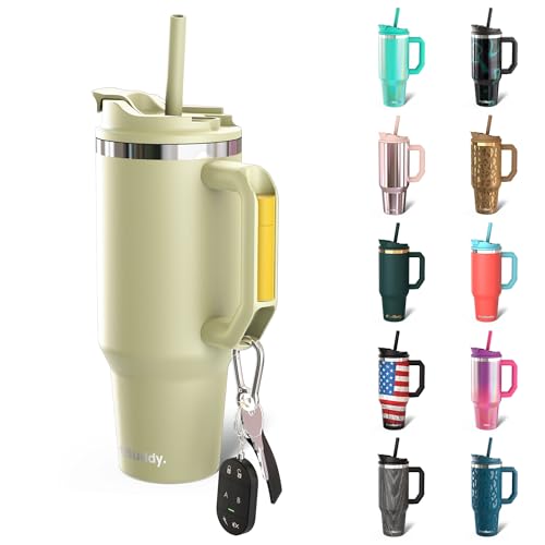 40 oz Stainless Steel Vacuum Insulated Tumbler with Lid and Straw F3854