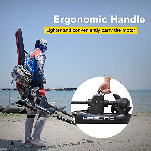 Black 48inch Bow Mount Trolling Motor with Remote Control D9748